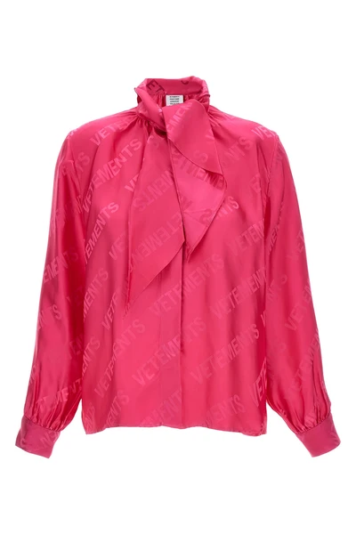 monogram viscose blouse