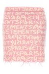 graffiti monogram wool skirt