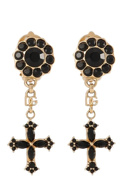 dolce  gabbana clip-on earrings feature an opulent aesthetic through meticulous