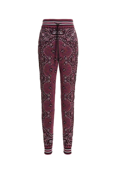 space dye bandana cotton knit joggers