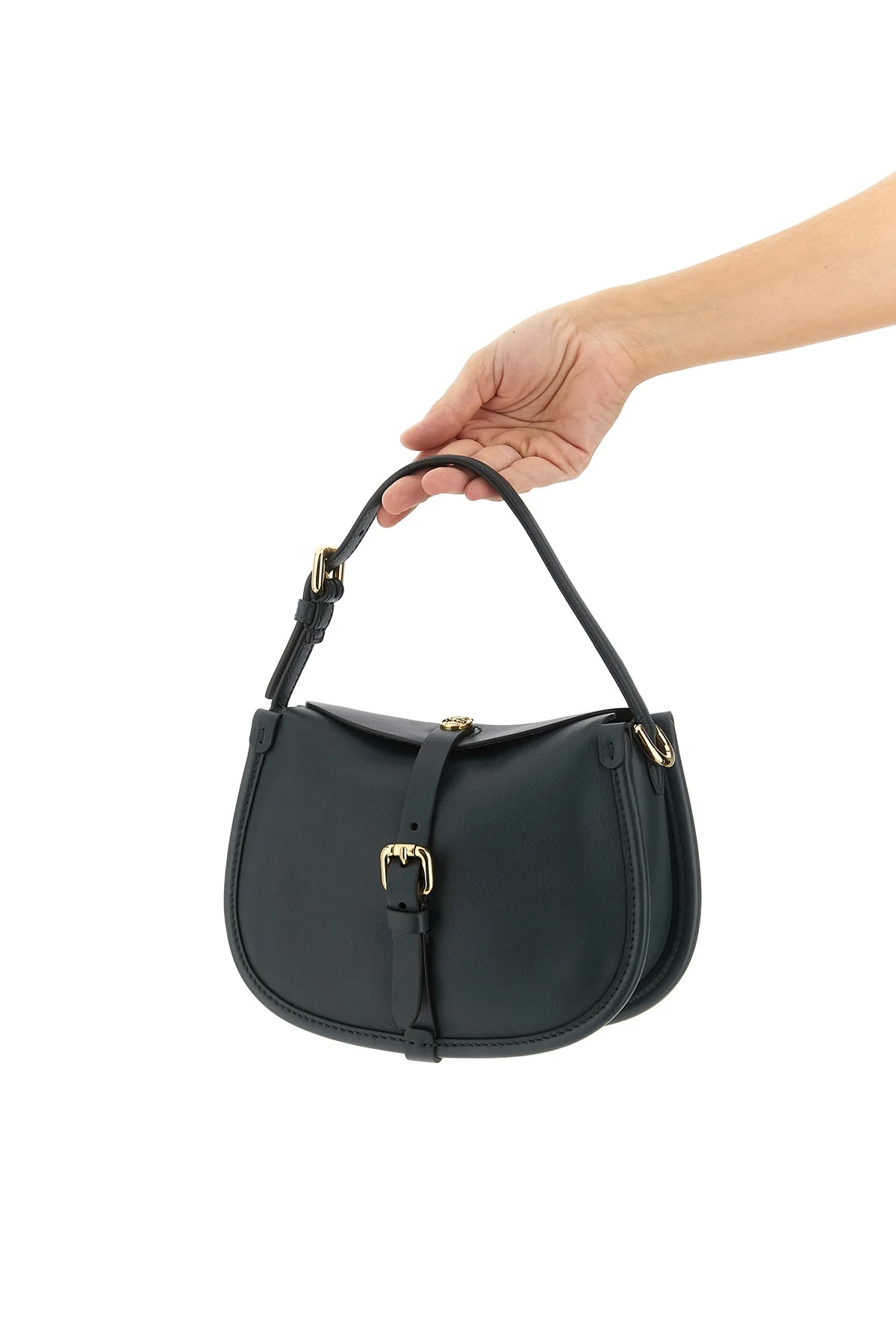small leather pony shoulder strap
