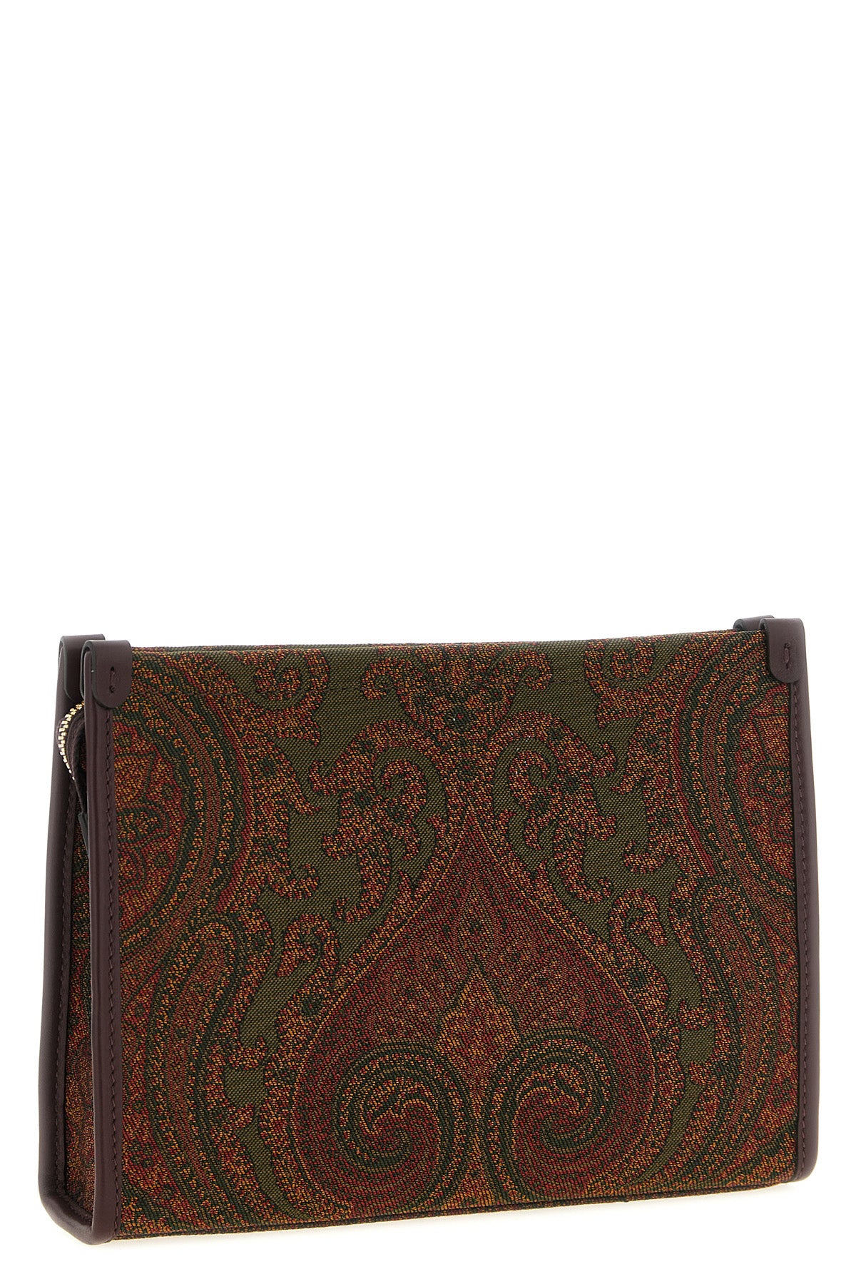 the etro jacquard pouch defines a sophisticated aesthetic through the iconic pai