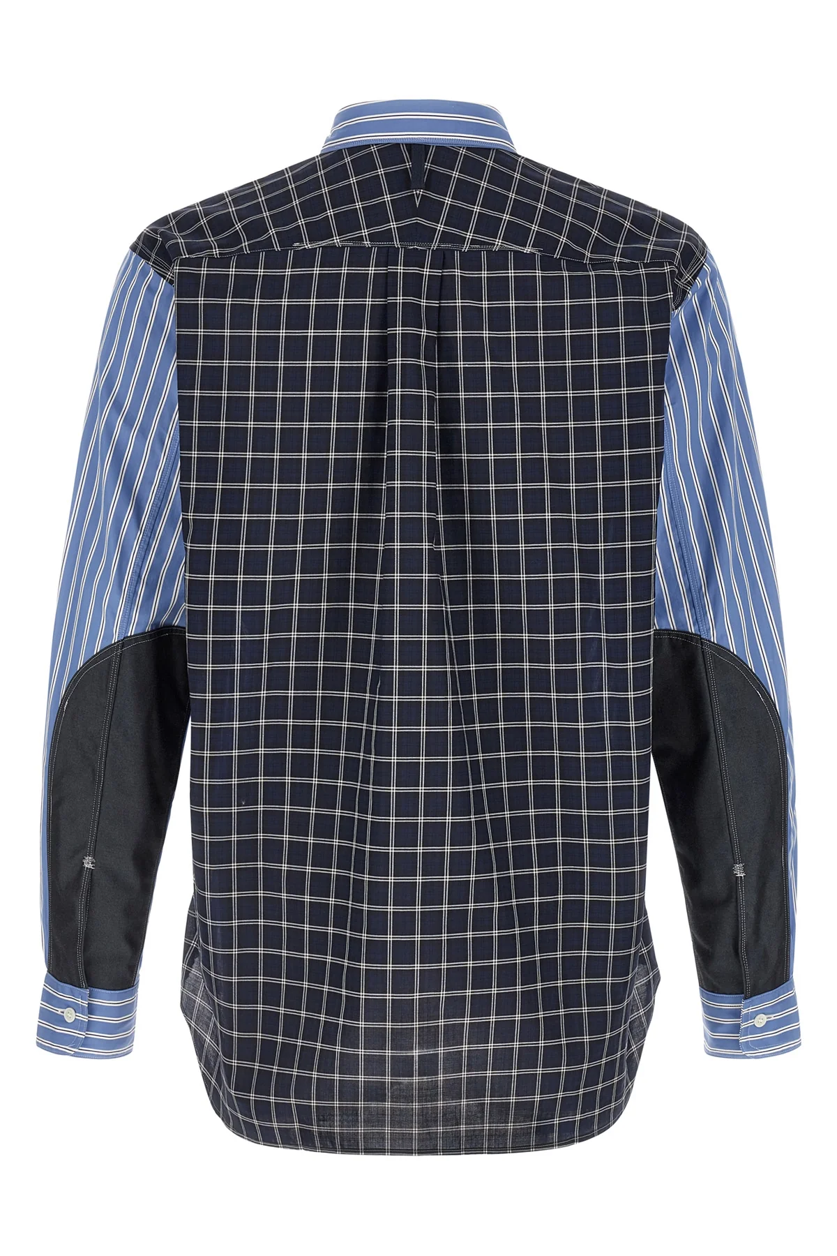 patterned cotton poplin shirt