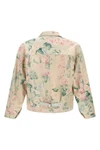 junya watanabe x levis® jacket in floral patterned rayon and linen blend jacqua