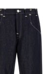 junya watanabe x levis® cotton and linen blend denim jeans