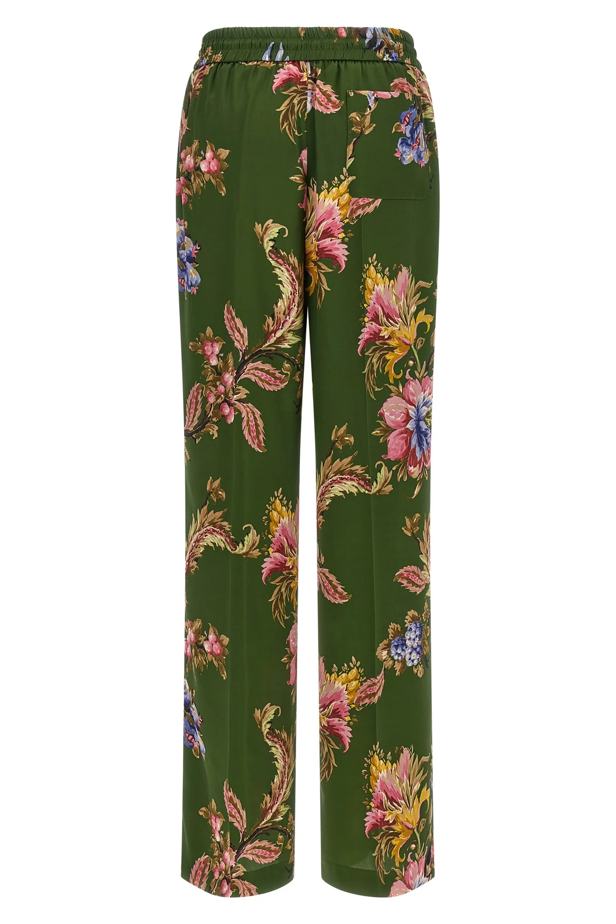 ETRO 42 etro trousers define a wide and relaxed silhouette through a fluid fabric