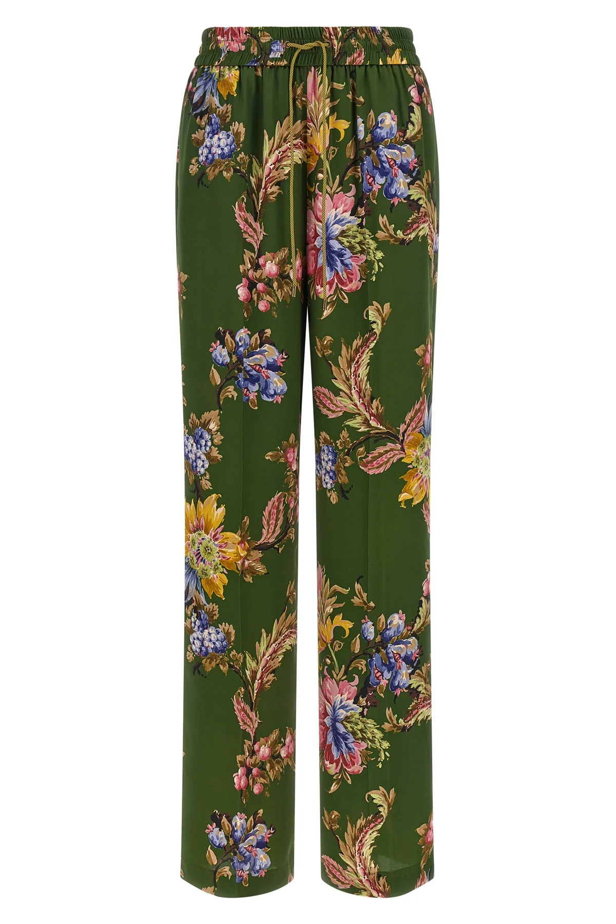 ETRO 42 etro trousers define a wide and relaxed silhouette through a fluid fabric