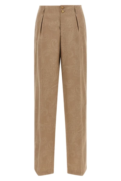 etro tailored trousers redefine the codes of formal elegance through meticulous