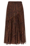 the etro long skirt defines sartorial fluidity through a pure silk construction