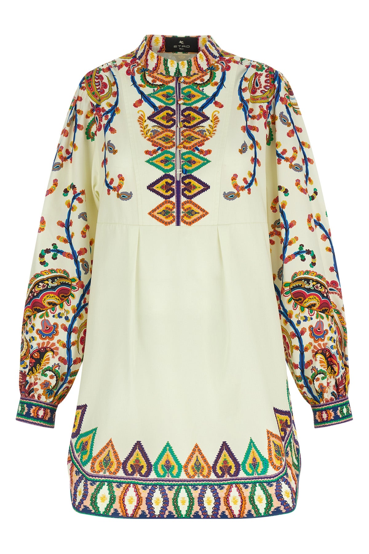 ETRO 42 cotton poplin mini dress
