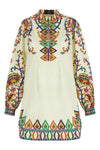 cotton poplin mini dress