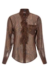 the etro shirt stands out for its fluid silhouette and the iconic paisley print