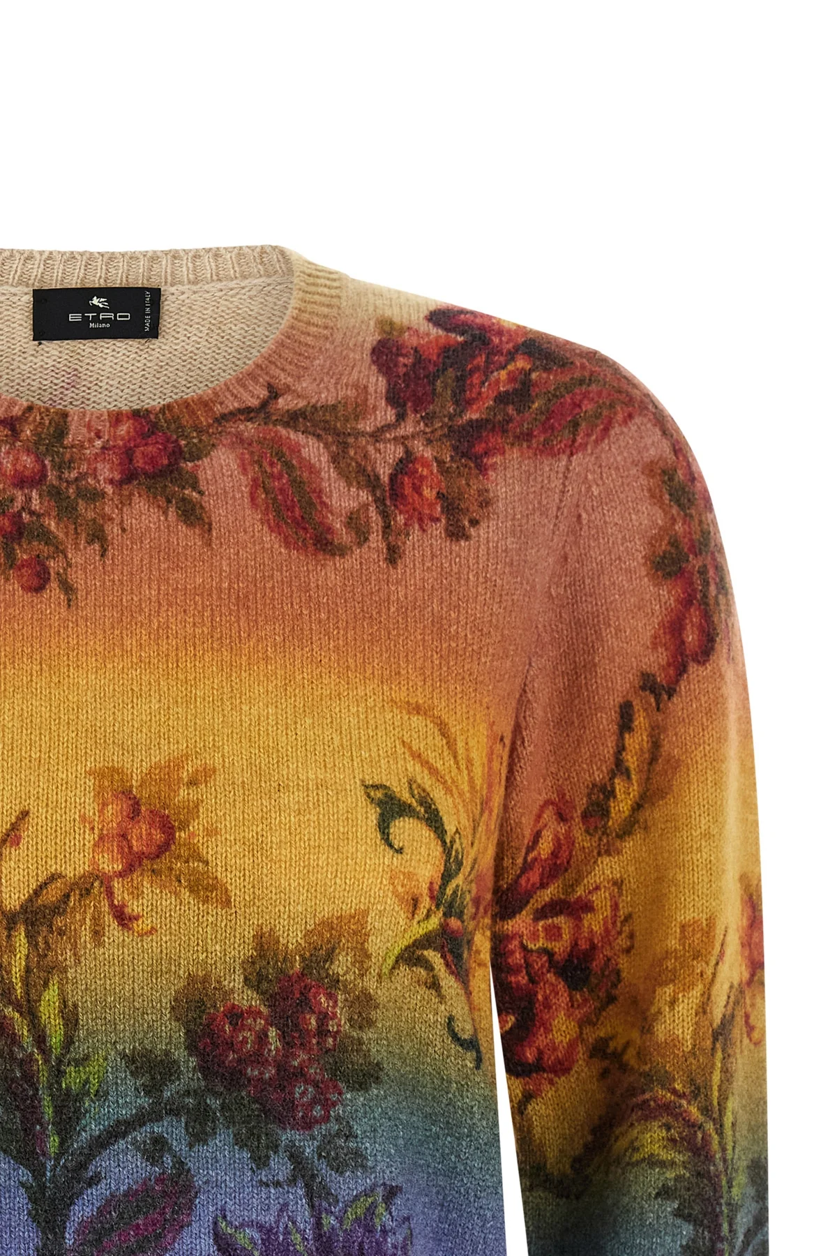 the etro pure wool crew neck sweater represents a sophisticated expression of it