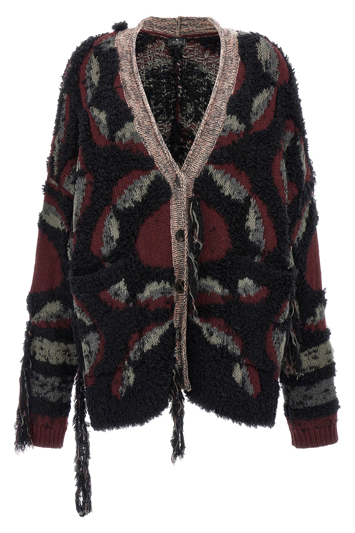 ETRO 38 oversize wool blend cardigan