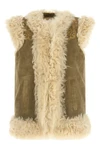the etro vest in fine shearling stands out for its sartorial construction that e
