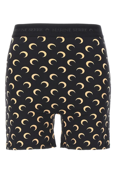 moon printed stretch fabric cyclist