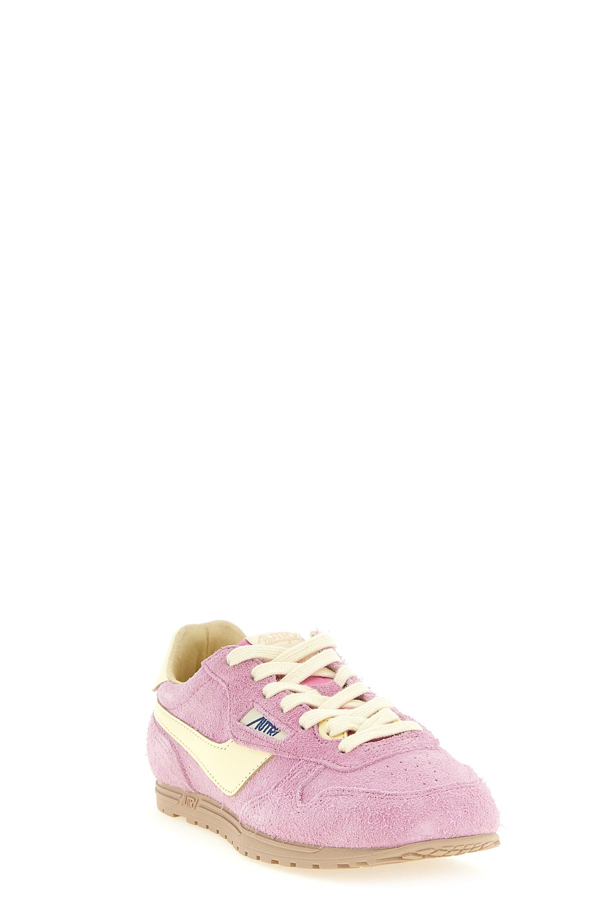AUTRY 36 windspin used-effect shaved suede sneakers