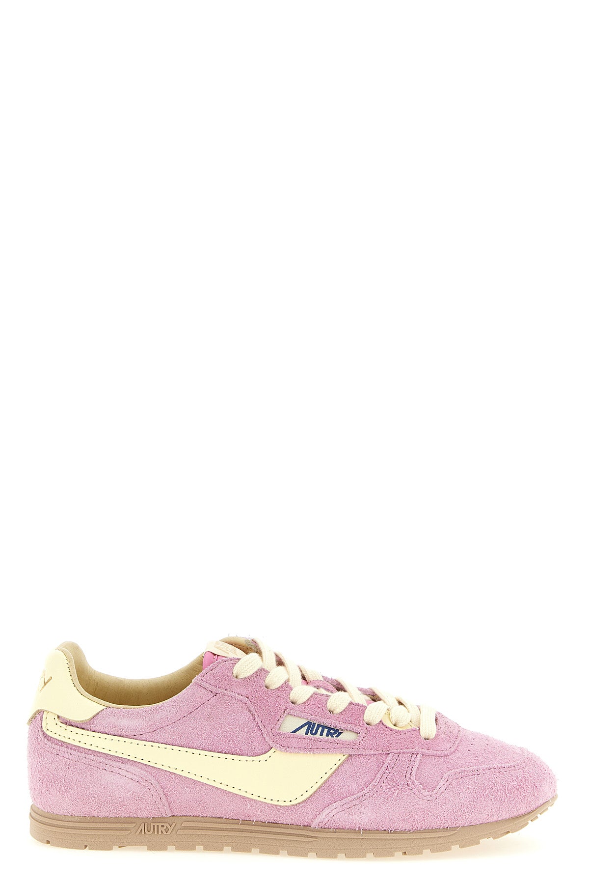 windspin used-effect shaved suede sneakers