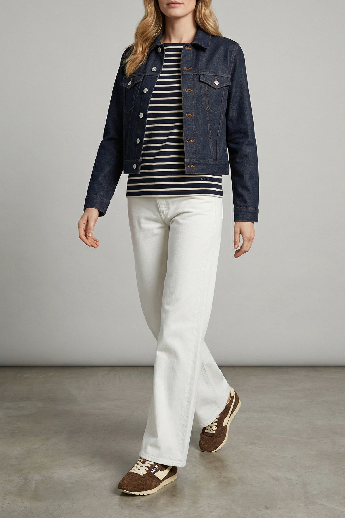 AUTRY 36 windspin used-effect shaved suede sneakers