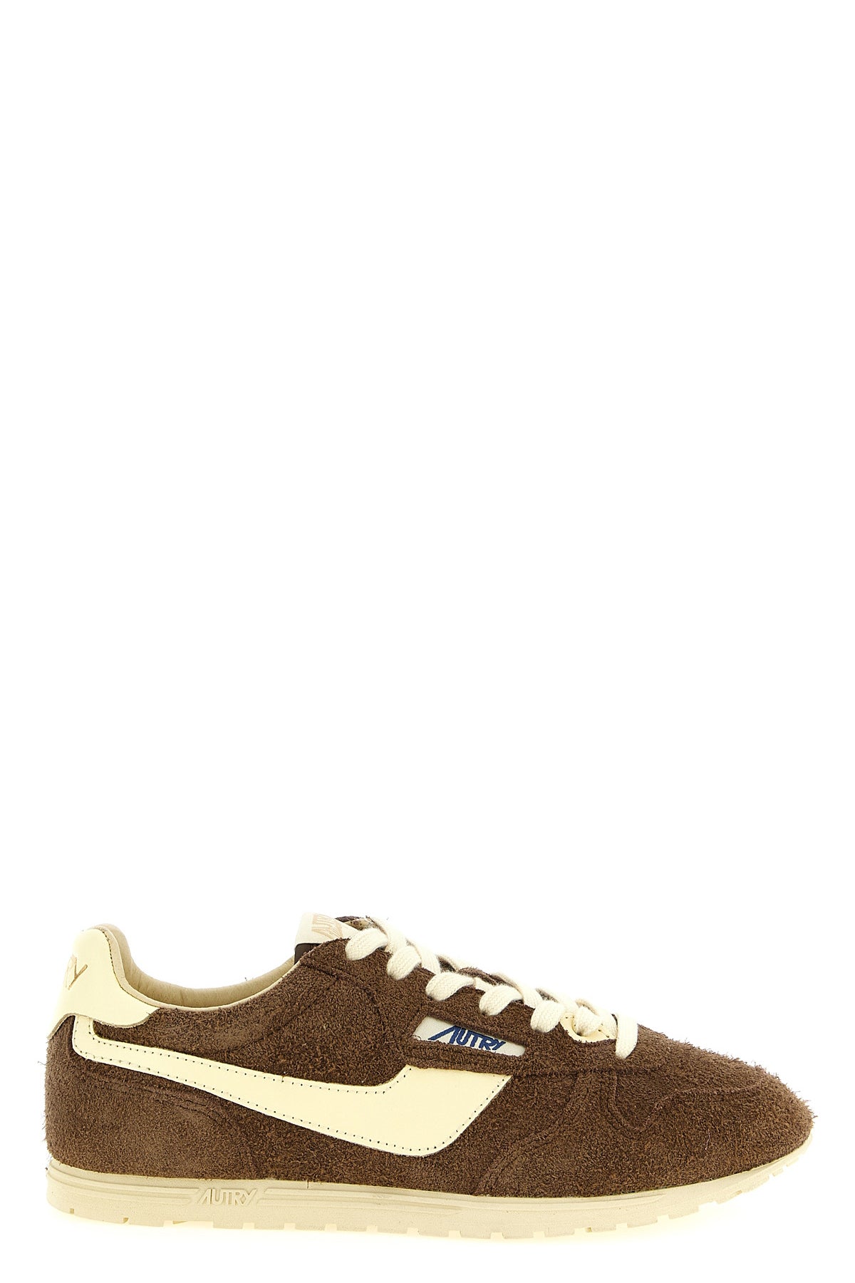 AUTRY 36 windspin used-effect shaved suede sneakers