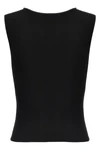 moon jewelry knit open neck ribbed stretch viscose blend top