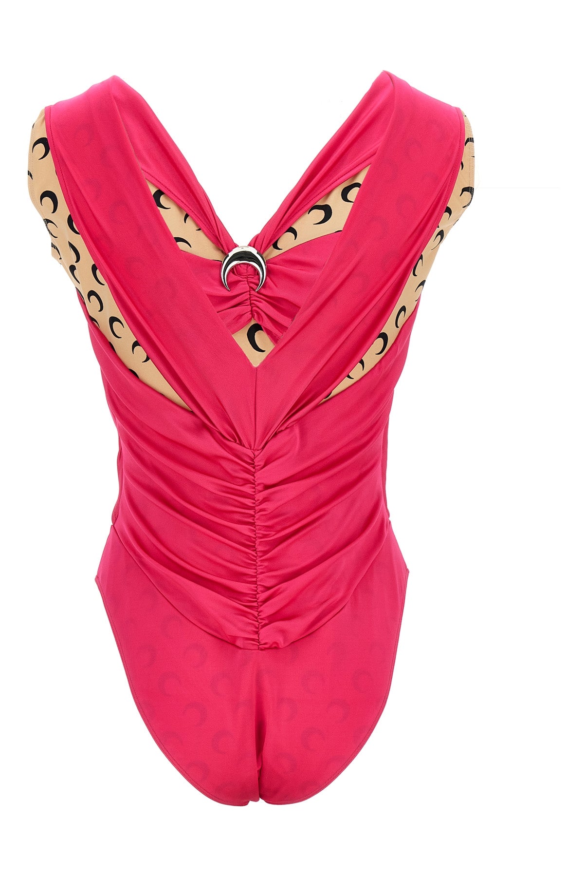 bodysuit in patchwork fabrics