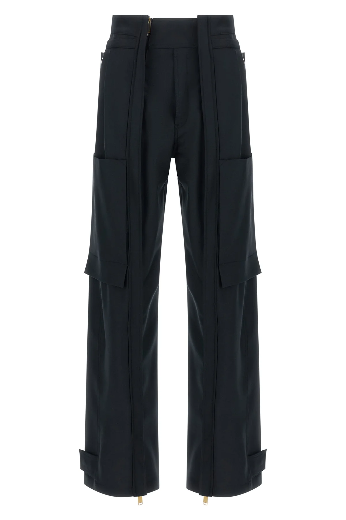 adrianadarkpark cargo pants redefine utilitarian volumes through rigorous sarto