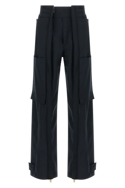 adrianadarkpark cargo pants redefine utilitarian volumes through rigorous sarto