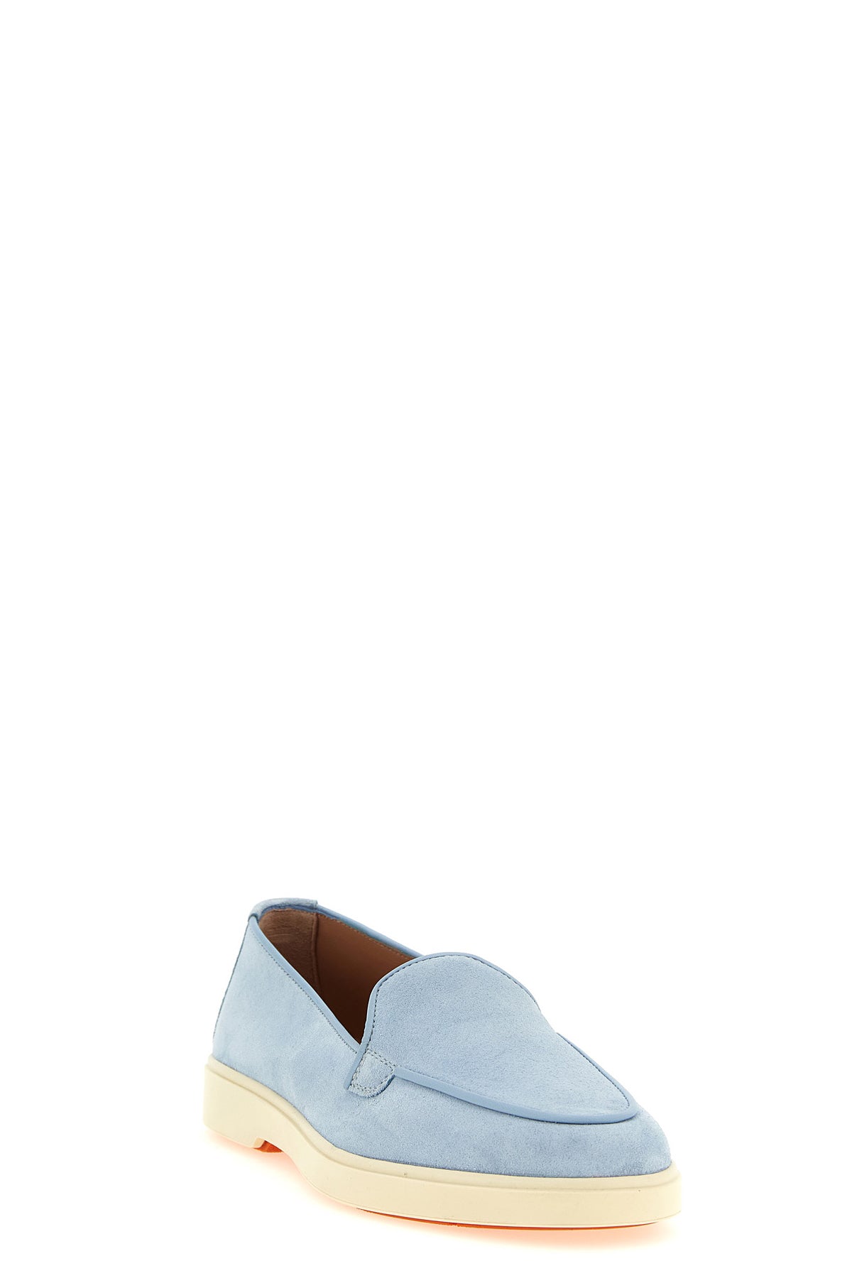 SANTONI 39.5 debora suede loafers