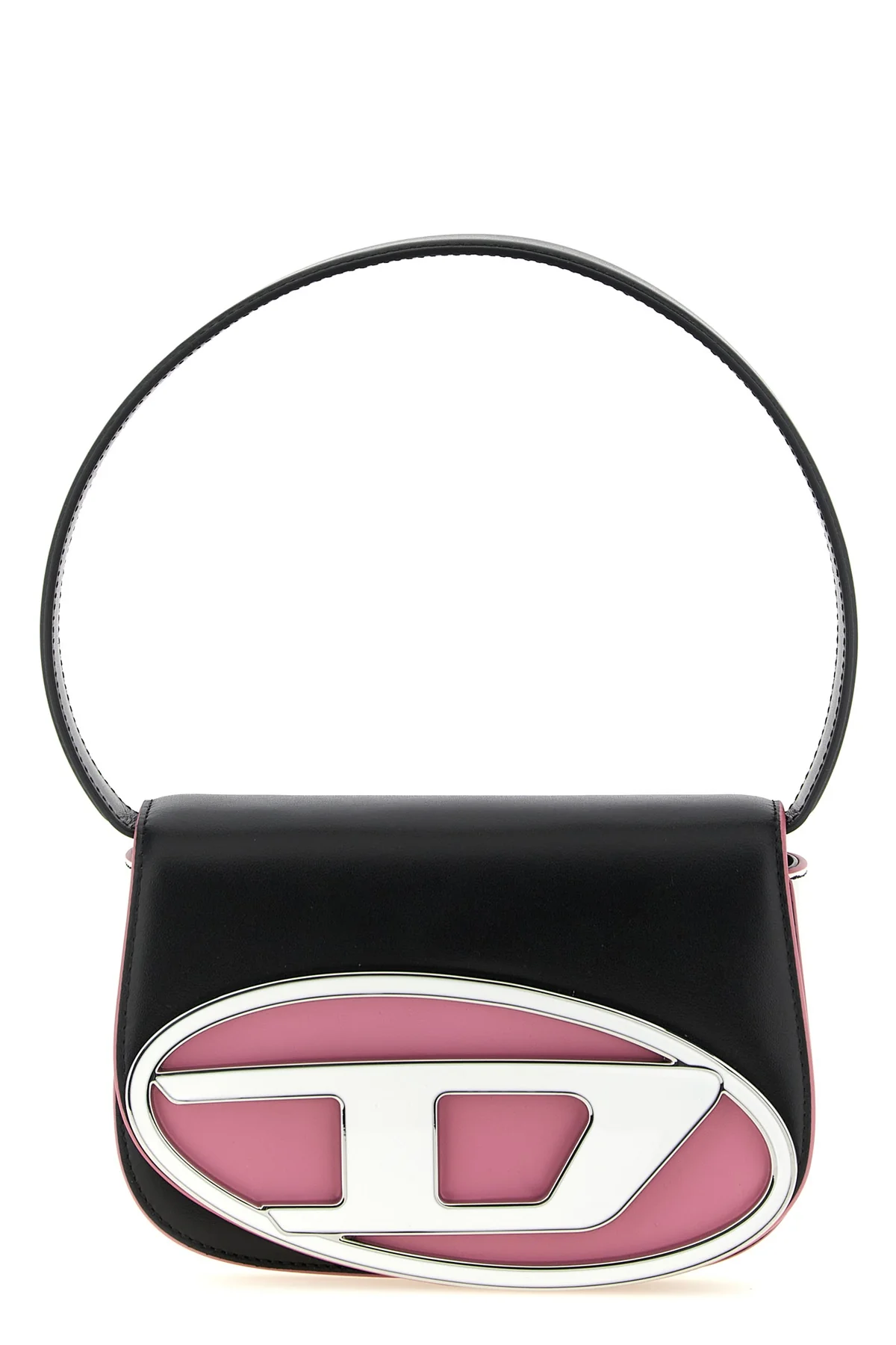 the diesel 1dr shoulder bag is distinguished by a structured model