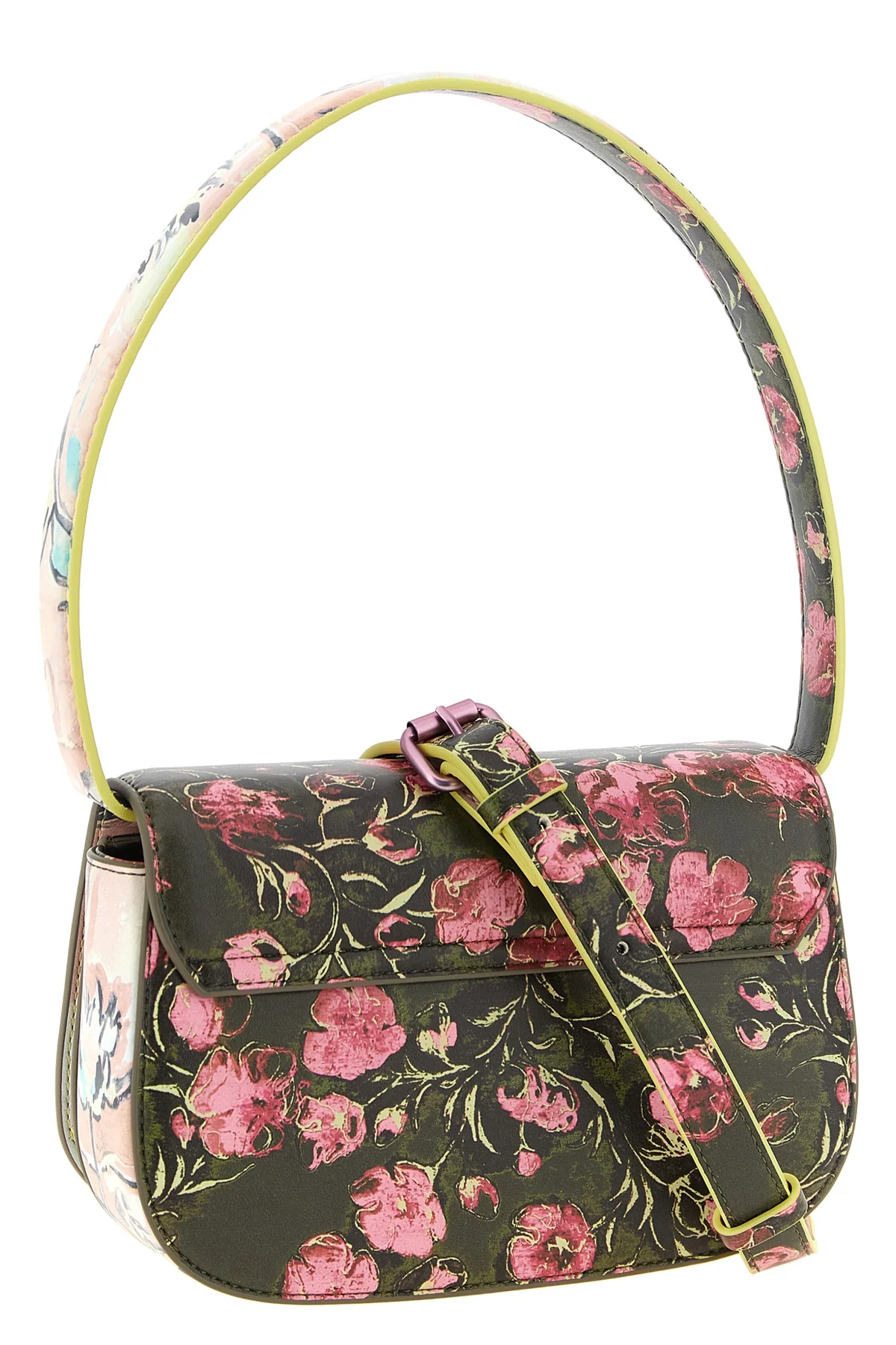DIESEL OS the diesel 1dr shoulder bag has a structured and curvilinear silhouette