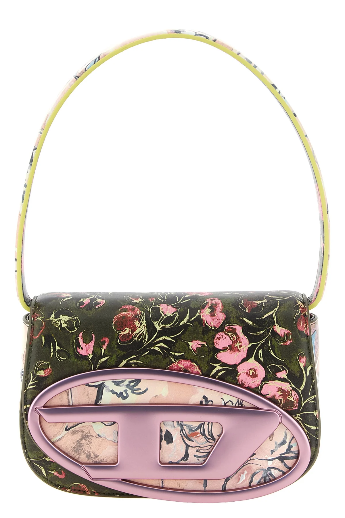 DIESEL OS the diesel 1dr shoulder bag has a structured and curvilinear silhouette