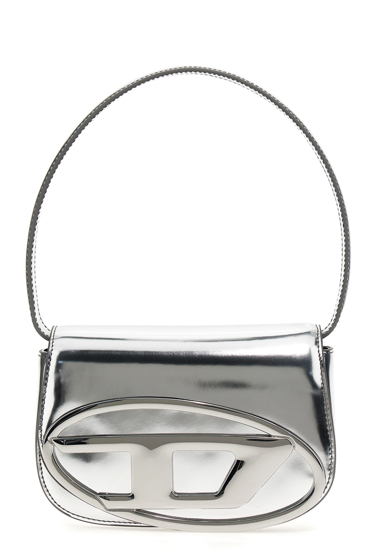 laminated leather 1dr shoulder bag