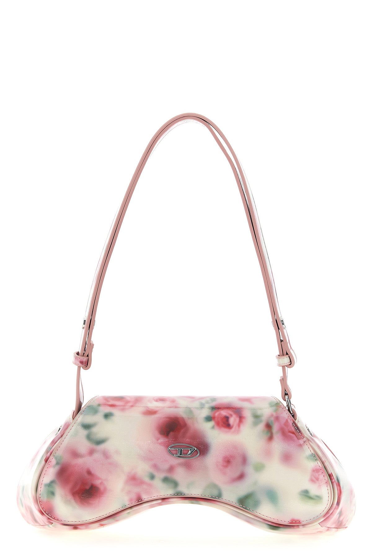DIESEL OS play crossbody shoulder bag in all-over print glossy pu