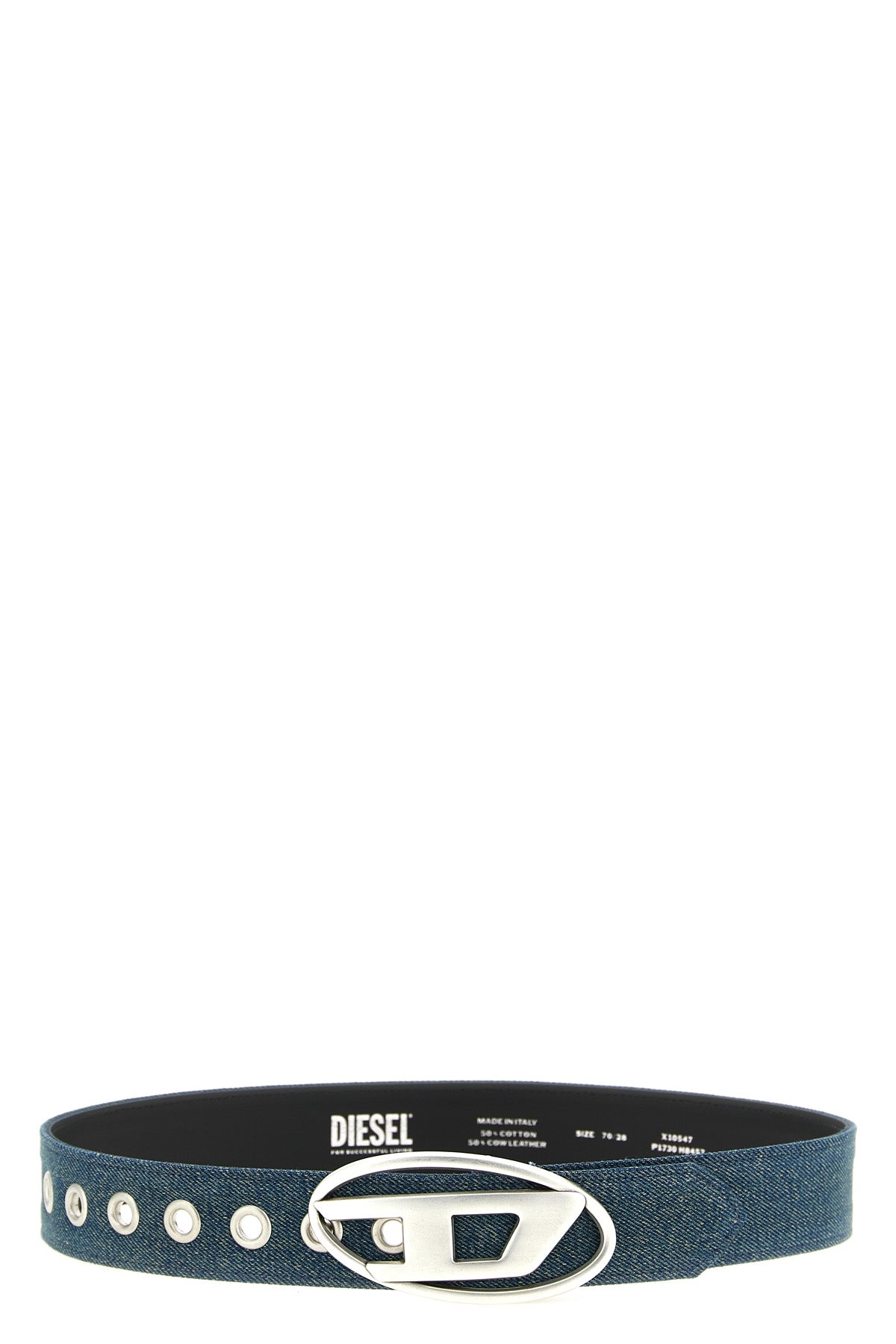 DIESEL 70 cm b-1dr leather belt covered