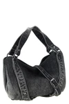 diesels d-one small handbag features a compact structure made of black cotton