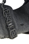 diesels d-one small handbag features a compact structure made of black cotton