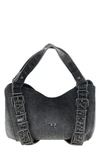 diesels d-one small handbag features a compact structure made of black cotton