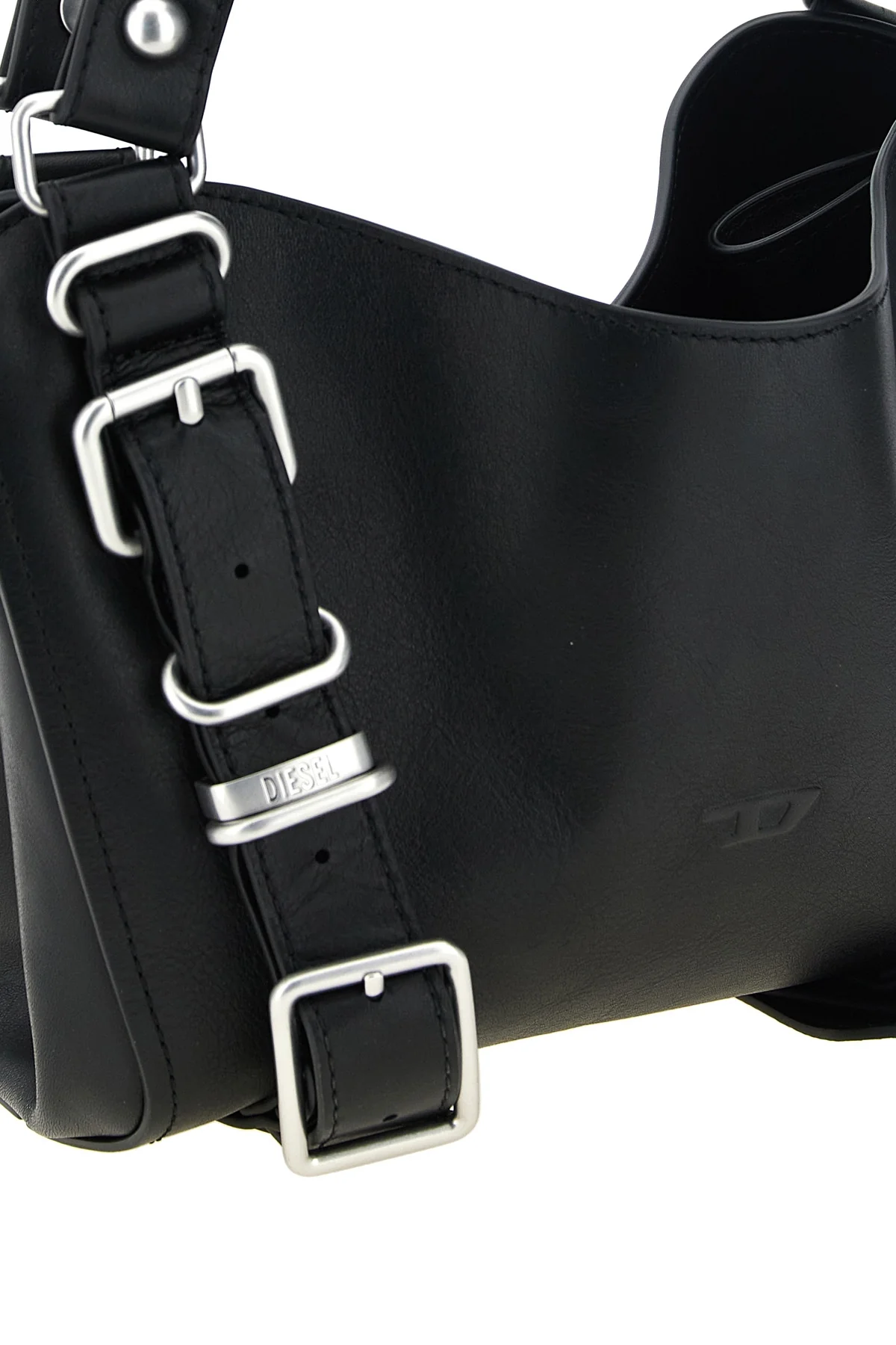 diesels d-one small handbag stands out for its unstructured silhouette and so