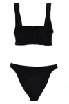 bikini xandra in tessuto seamless crinkle composto da top modello sportivo e s