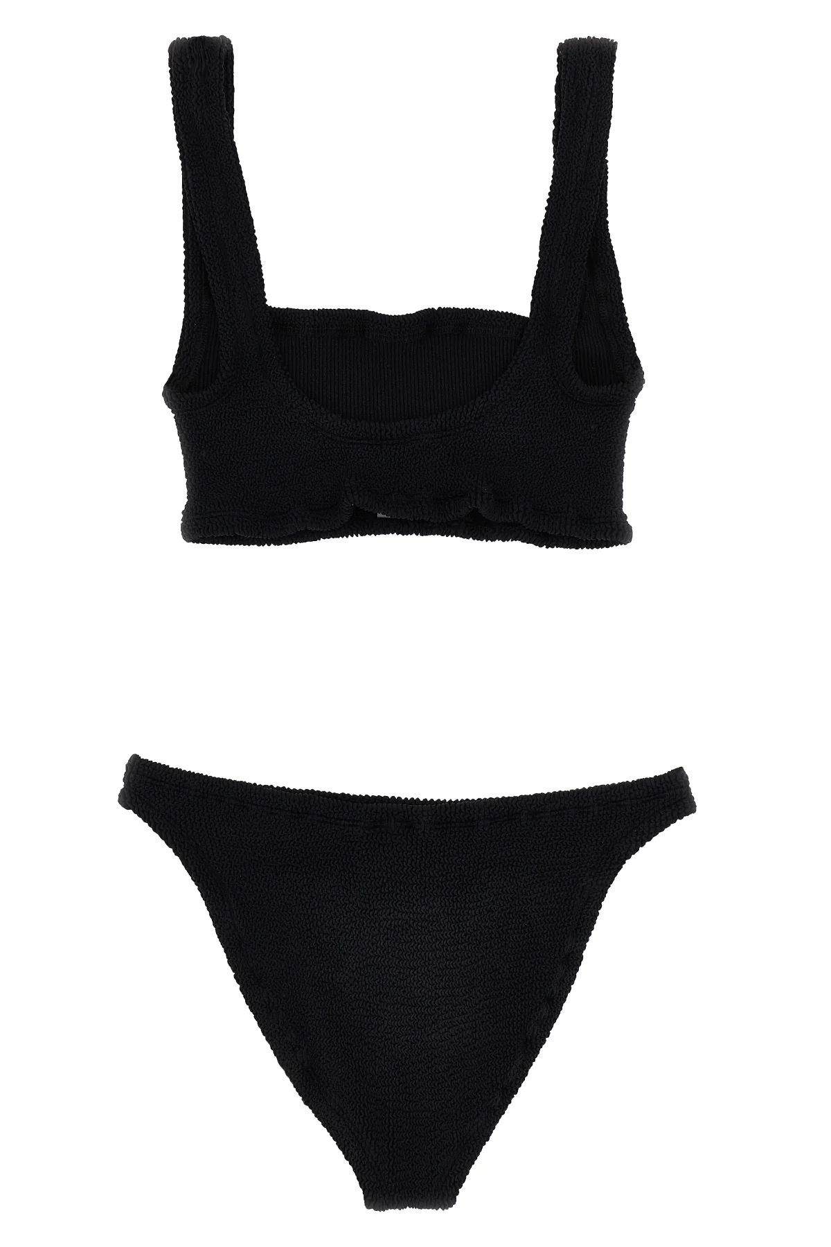 bikini xandra in tessuto seamless crinkle composto da top modello sportivo e s