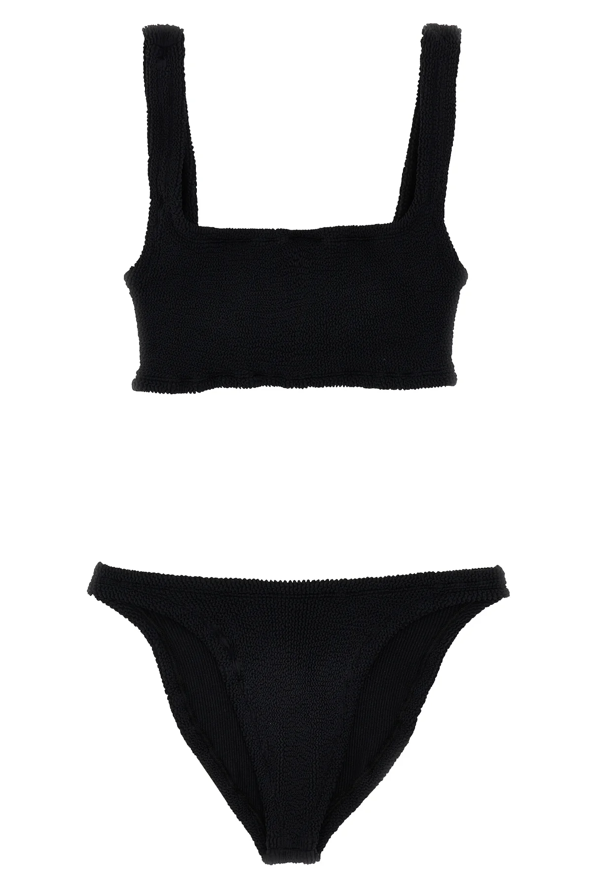 bikini xandra in tessuto seamless crinkle composto da top modello sportivo e s
