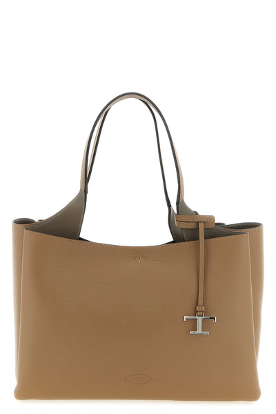 the tods medium tote bag is made of fine hammered calf leather in a versatile c