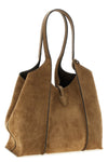 the tods t timeless midi shopping bag is made of fine suede
