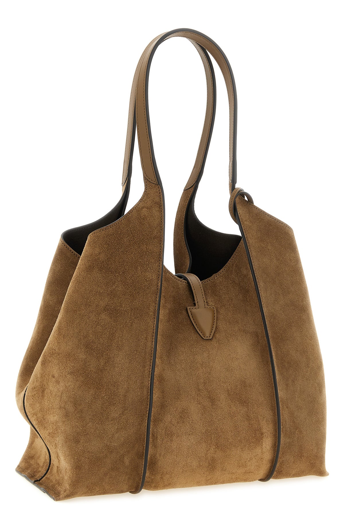 the tods t timeless midi shopping bag is made of fine suede