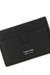 hammered leather card holder