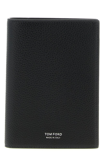 hammered leather passport holder