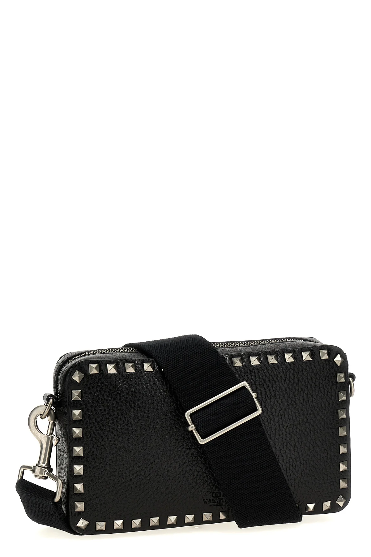 rockstud grenade leather crossbody bag