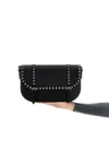 rockstud crossbody bag in grenade leather