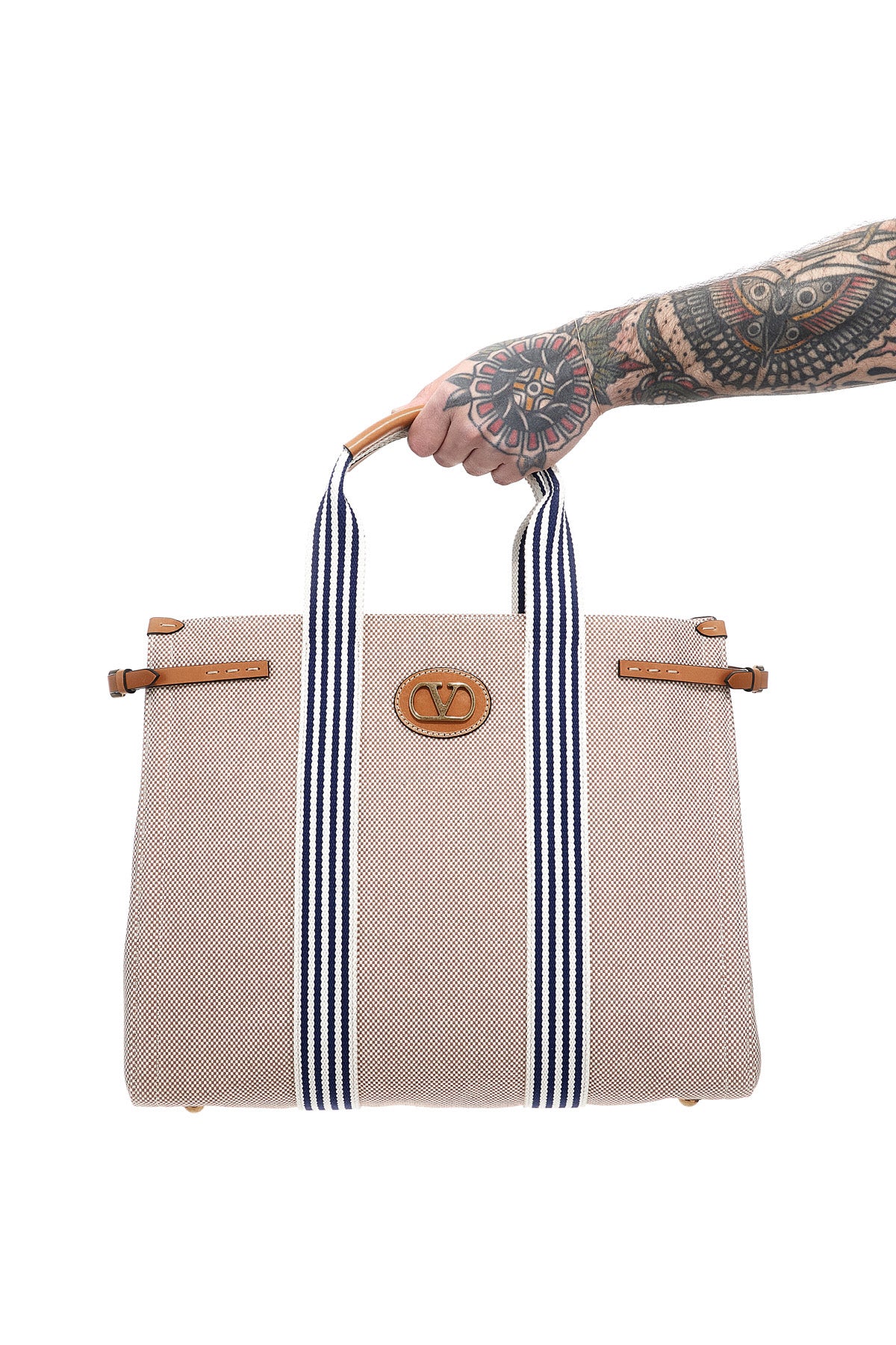 VALENTINO GARAVANI OS antibes canvas handbag